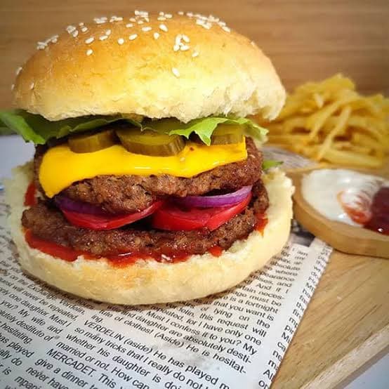 همبرگر دستی